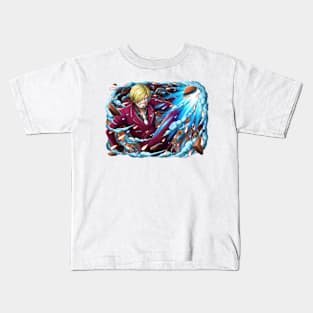 vinsmoke sanji with ifrit jambe Kids T-Shirt